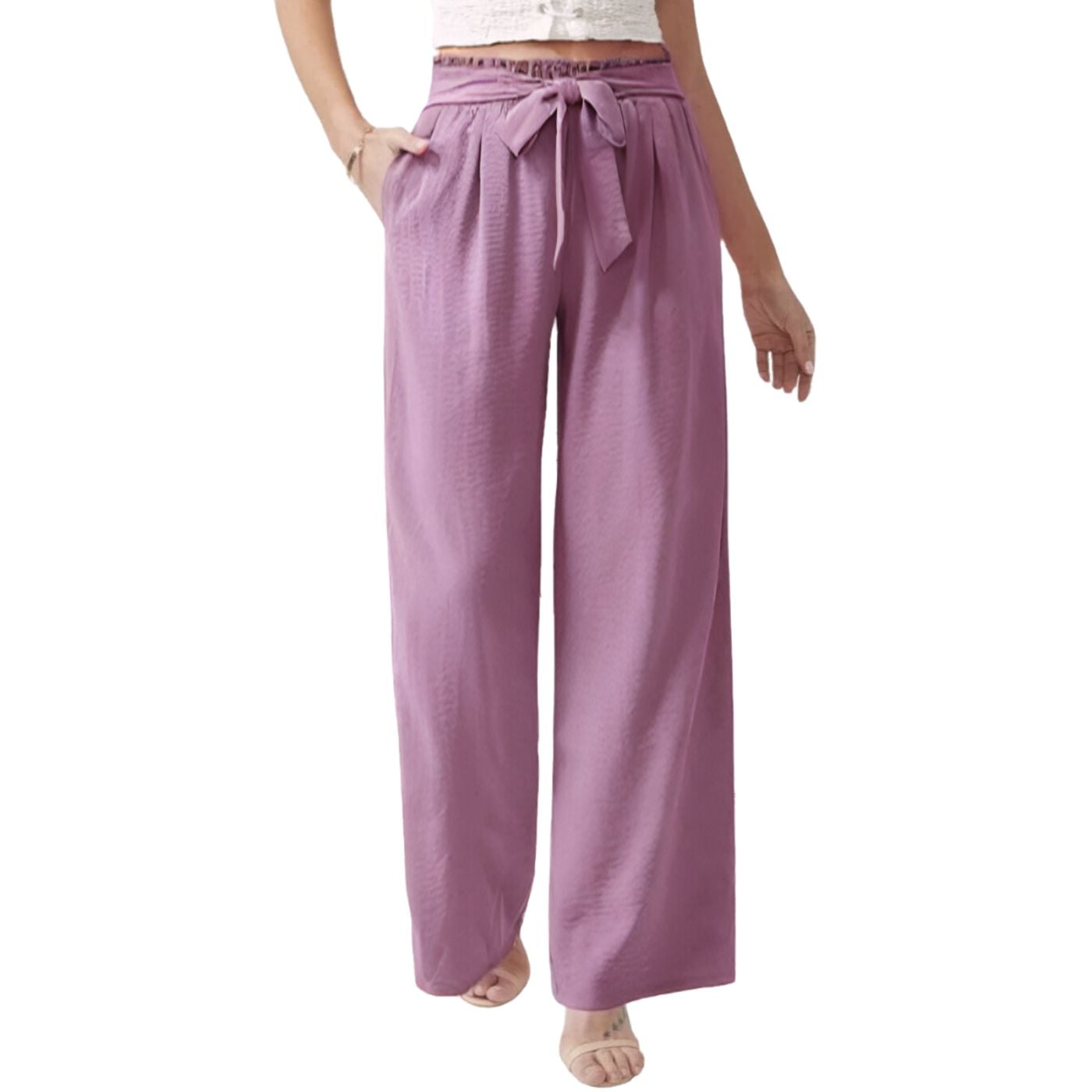 PANTALÓN PALAZZO MUJER LIKESHOP PALAZZO ALGODÓN CINTURA ELASTICADA VERANO 150 - 1