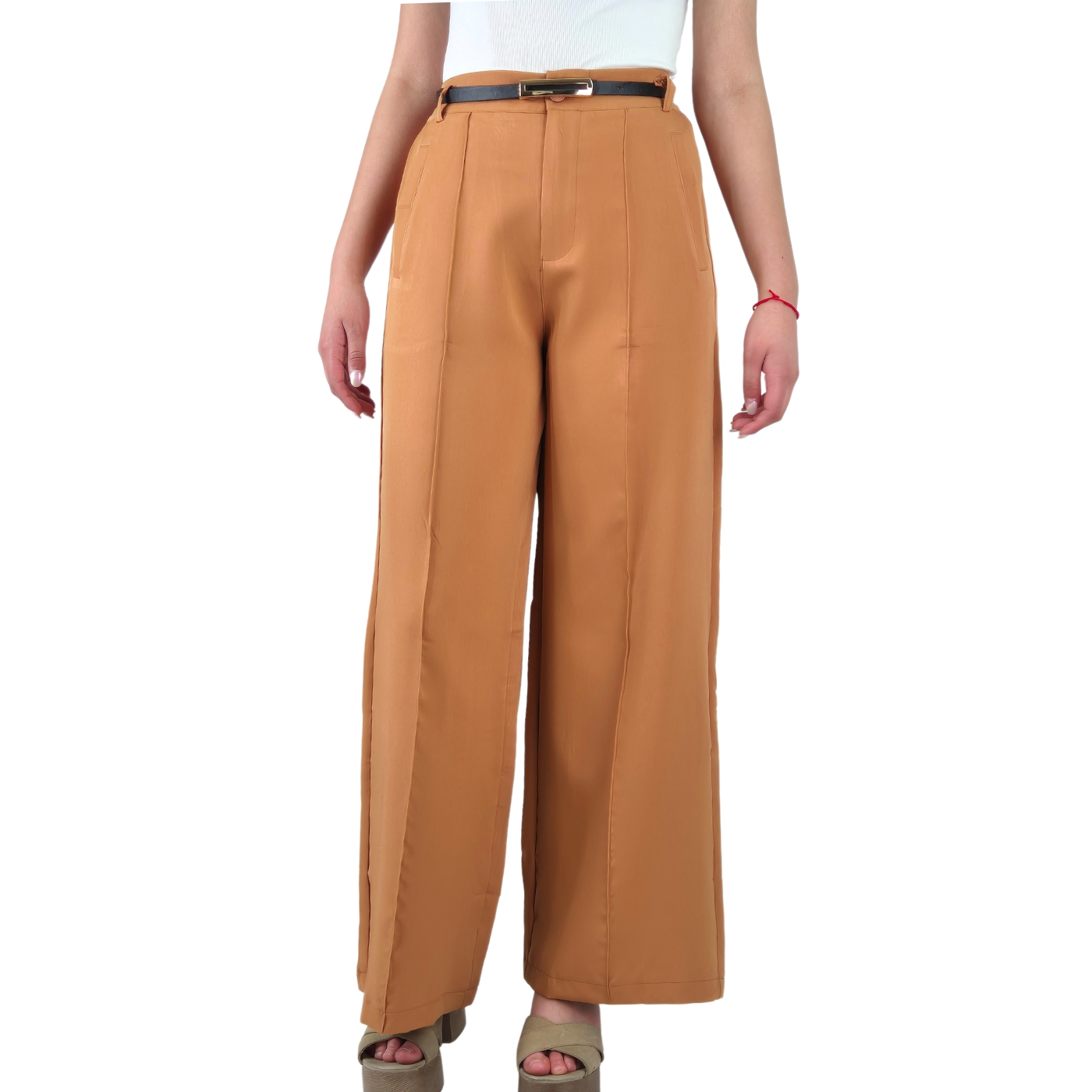 PANTALON PALAZZO VESTIR SEMI FORMAL CASUAL TIRO ALTO 054 - 1