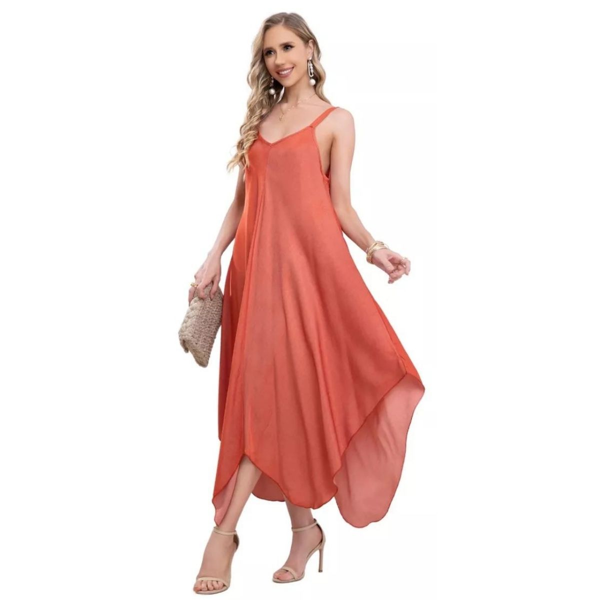 MAXI VESTIDO MUJER LIKESHOP LARGO ASIMÉTRICO VERANO PREMIUM 319 - 1