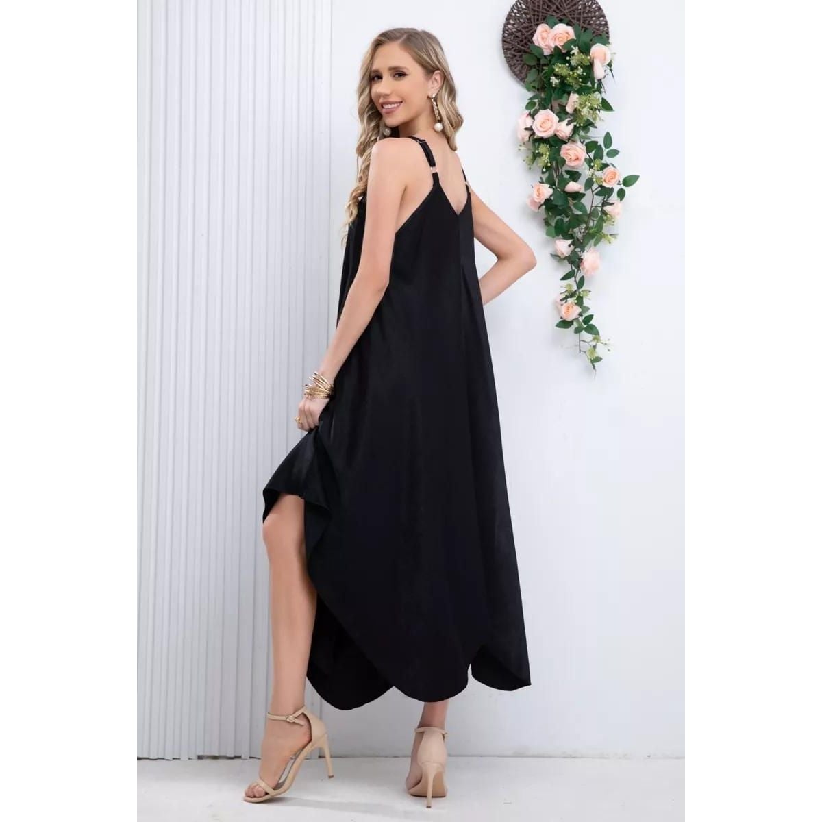 MAXI VESTIDO MUJER LIKESHOP LARGO ASIMÉTRICO VERANO PREMIUM 319 - 2