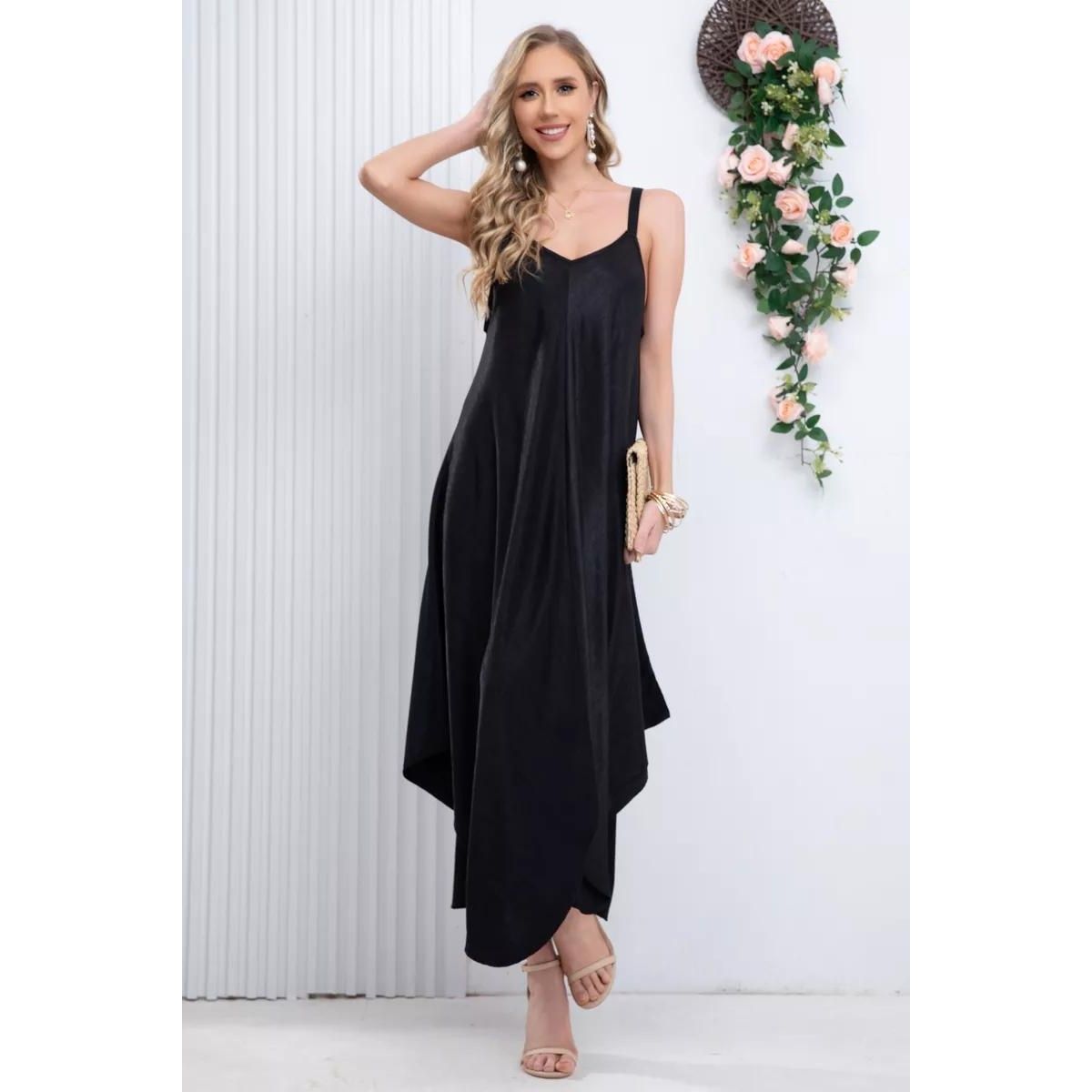 MAXI VESTIDO MUJER LIKESHOP LARGO ASIMÉTRICO VERANO PREMIUM 319 - 3