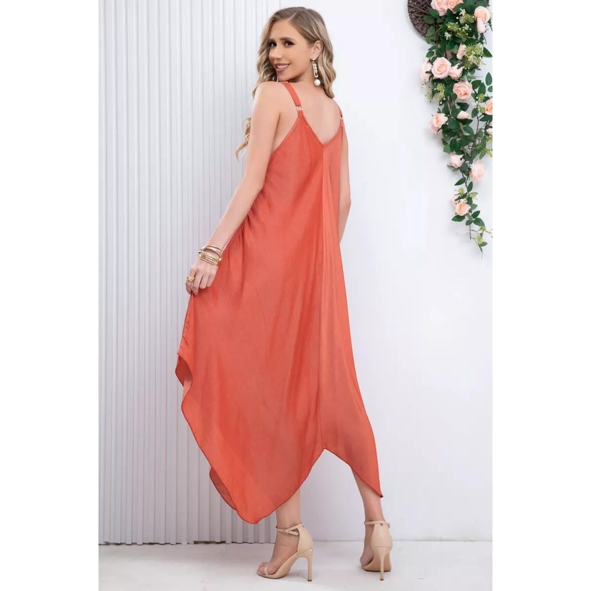 MAXI VESTIDO MUJER LIKESHOP LARGO ASIMÉTRICO VERANO PREMIUM 319 - 4
