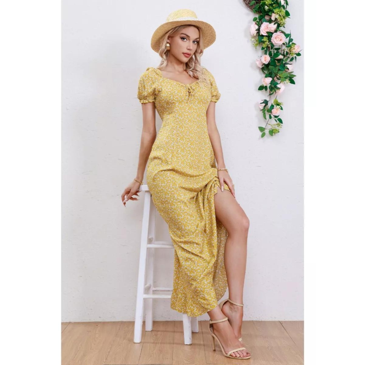 VESTIDO MUJER LIKESHOP VERANO LARGO FLORAL MAXI 238 - 3