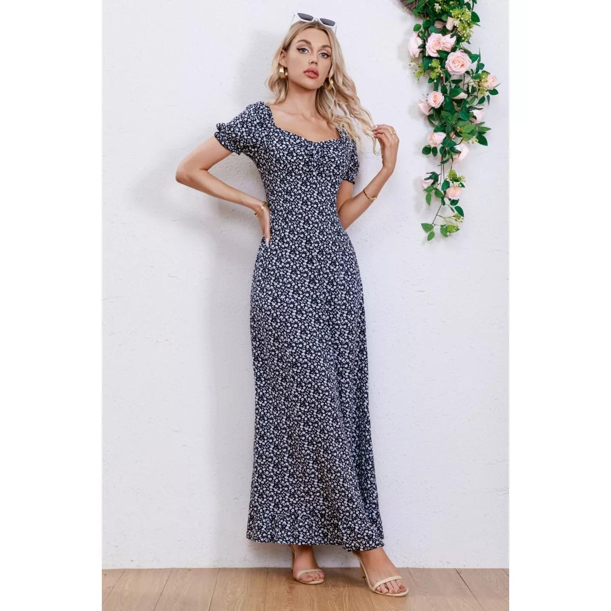 VESTIDO MUJER LIKESHOP VERANO LARGO FLORAL MAXI 238 - 3