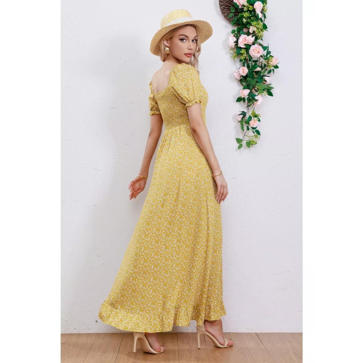 VESTIDO MUJER LIKESHOP VERANO LARGO FLORAL MAXI 238 - 4