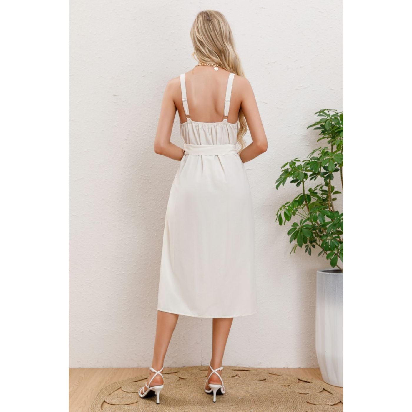 Vestido Largo Primavera Mujer Semi Formal, Casual Botones Premium 337 - 3