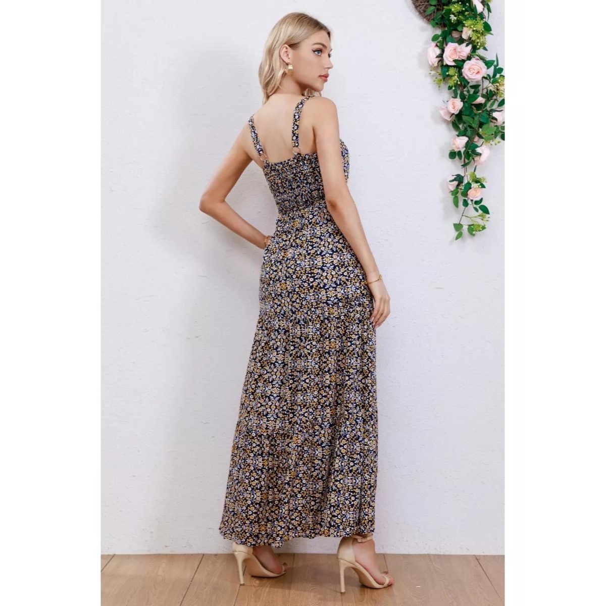 MAXI VESTIDO MUJER LIKESHOP VERANO LARGO FLORAL MAXI 229 - 3
