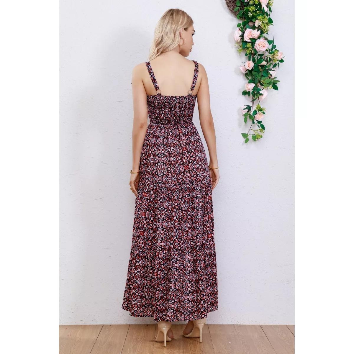 MAXI VESTIDO MUJER LIKESHOP VERANO LARGO FLORAL MAXI 229 - 4