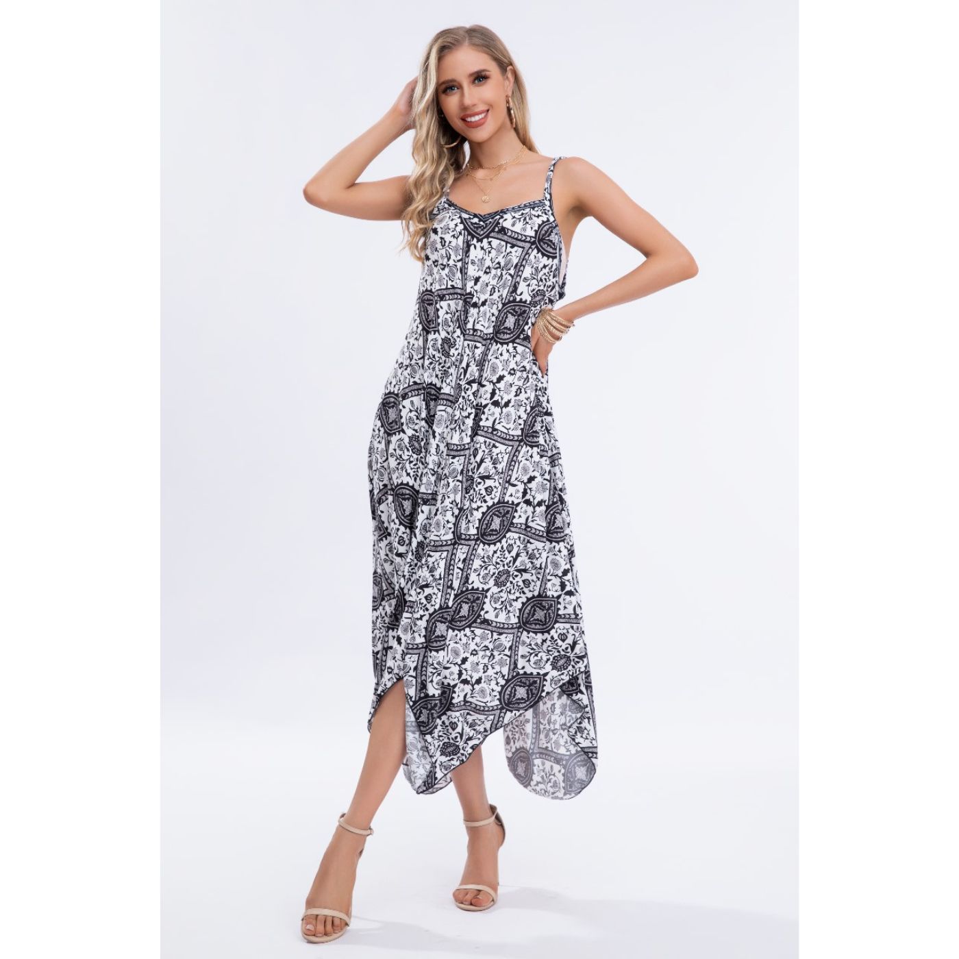 VESTIDO LARGO MUJER LIKESHOP ASIMÉTRICO VERANO SALIDA PLAYA 294 - 2