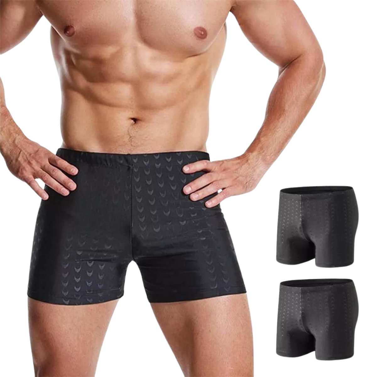 TRAJE DE BAÑO LYCRA HOMBRE DEPORTIVO NATACION AJUSTADO BRASIL 8337 - 3