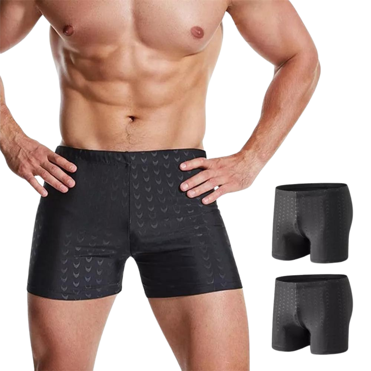TRAJE DE BAÑO LYCRA HOMBRE DEPORTIVO NATACION AJUSTADO BRASIL 8337 - 4