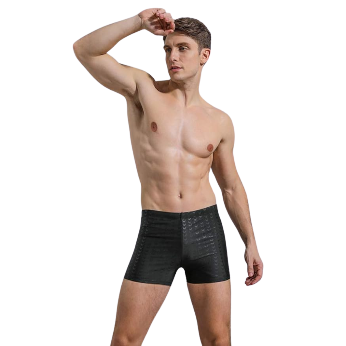 TRAJE DE BAÑO LYCRA HOMBRE DEPORTIVO NATACION AJUSTADO BRASIL 8337 - 5