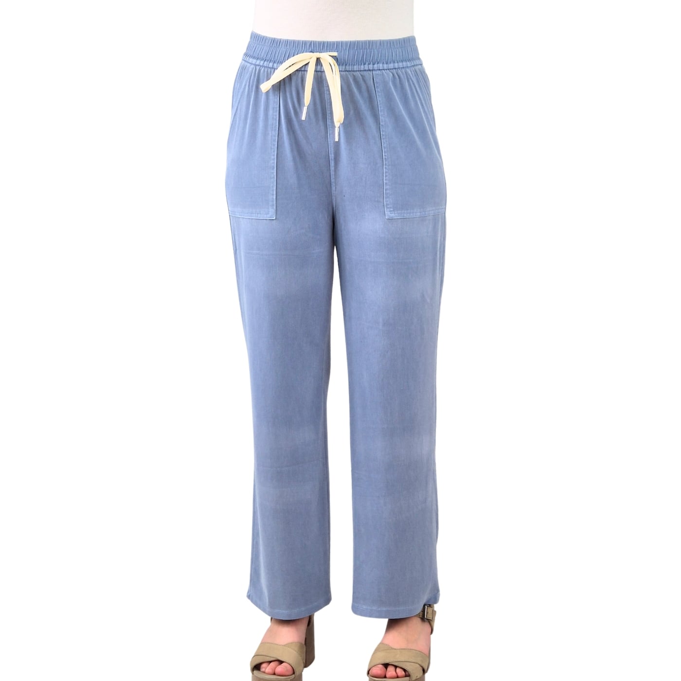 PANTALON PALAZZO MUJER LIKESHOP RECTO PIERNA ANCHA TIPO JEANS 664 - 3