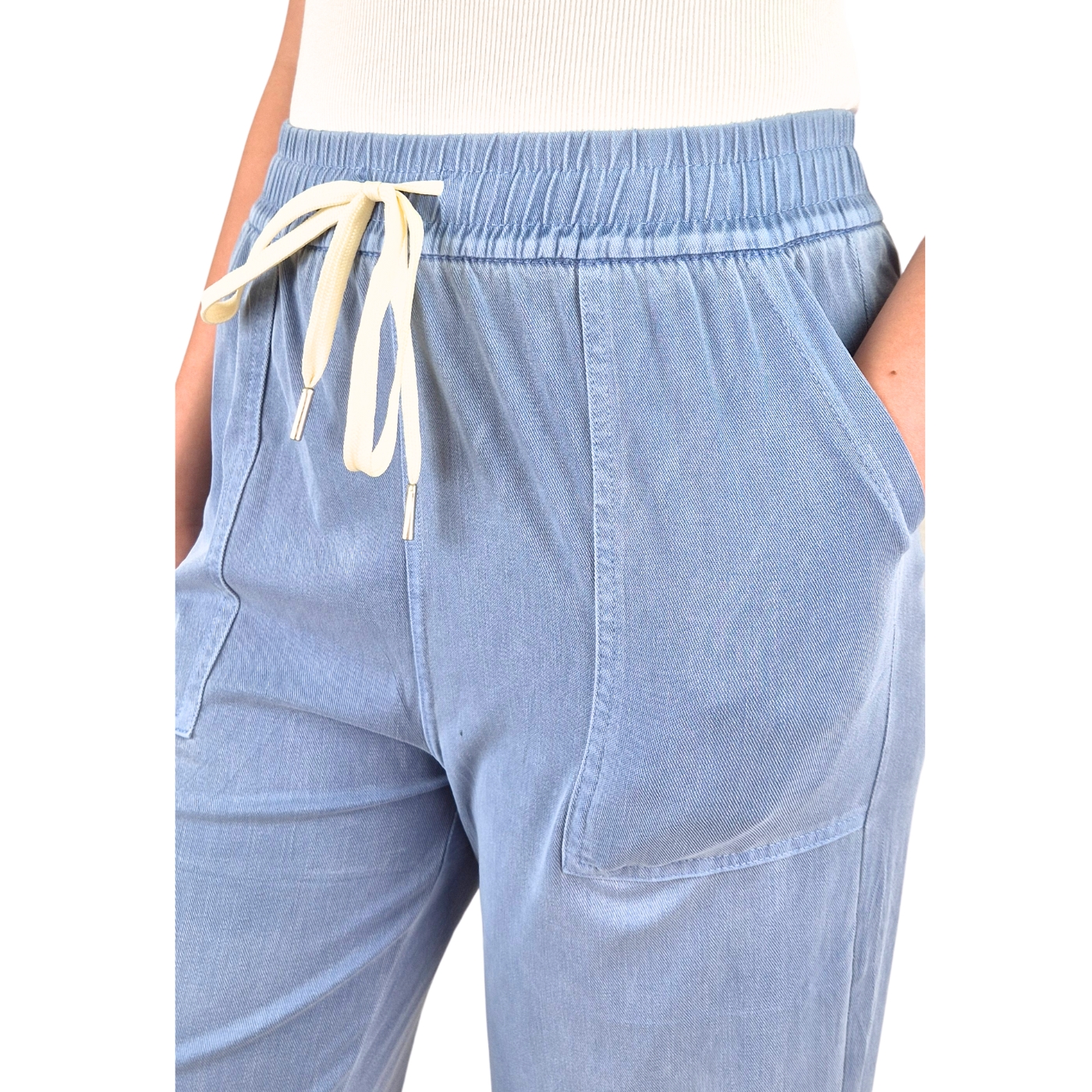 PANTALON PALAZZO MUJER LIKESHOP RECTO PIERNA ANCHA TIPO JEANS 664 - 4