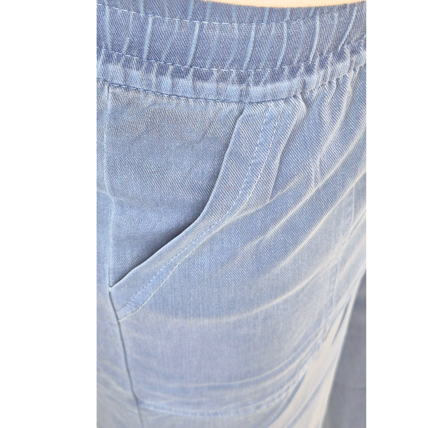 PANTALON PALAZZO MUJER LIKESHOP RECTO PIERNA ANCHA TIPO JEANS 664 - 5