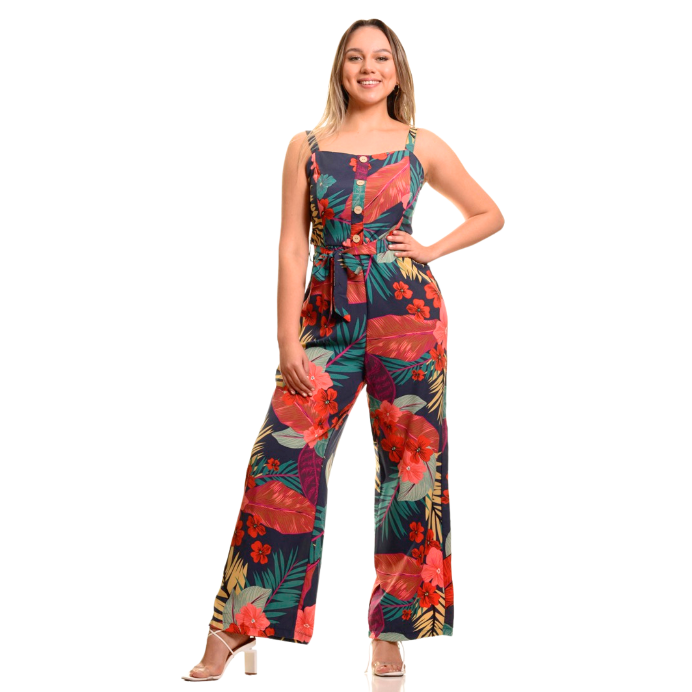 ENTERITO PREMIUM CASUAL DISEÑO FLORES BOTONES 198 - 1