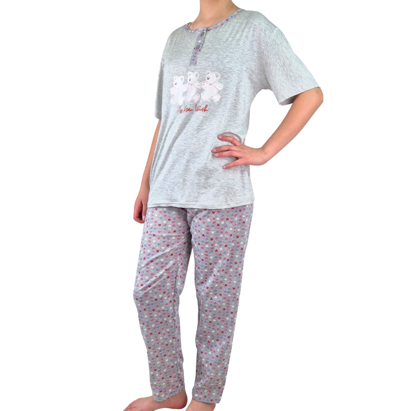 PIJAMA MUJER LIKESHOP VERANO MANGA CORTA Y PANTALON 537 - 2