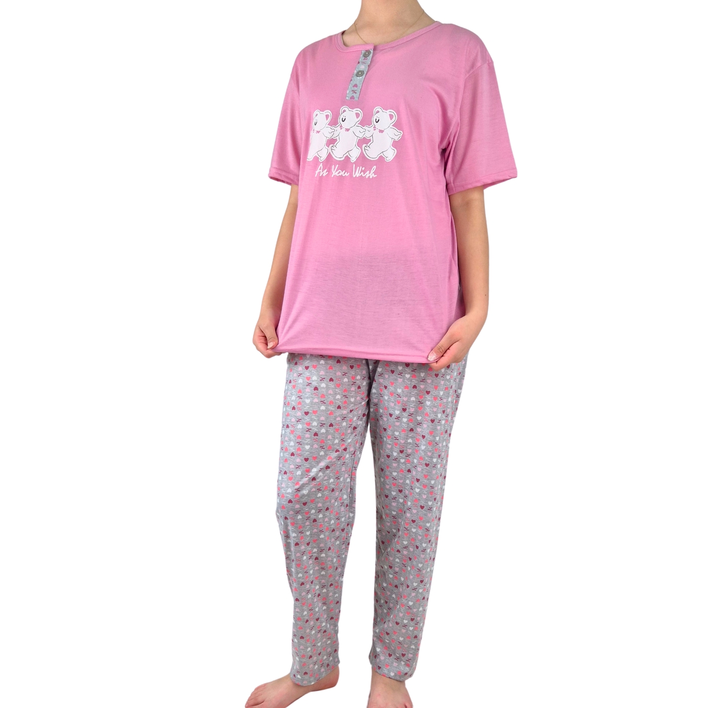 PIJAMA MUJER LIKESHOP VERANO MANGA CORTA Y PANTALON 537 - 2
