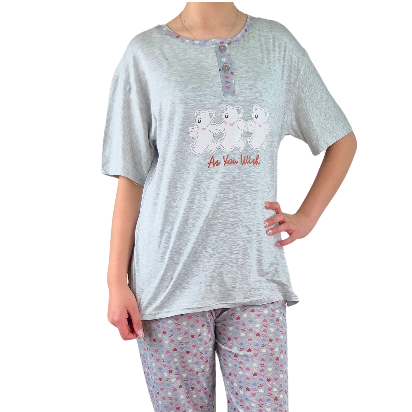 PIJAMA MUJER LIKESHOP VERANO MANGA CORTA Y PANTALON 537 - 3