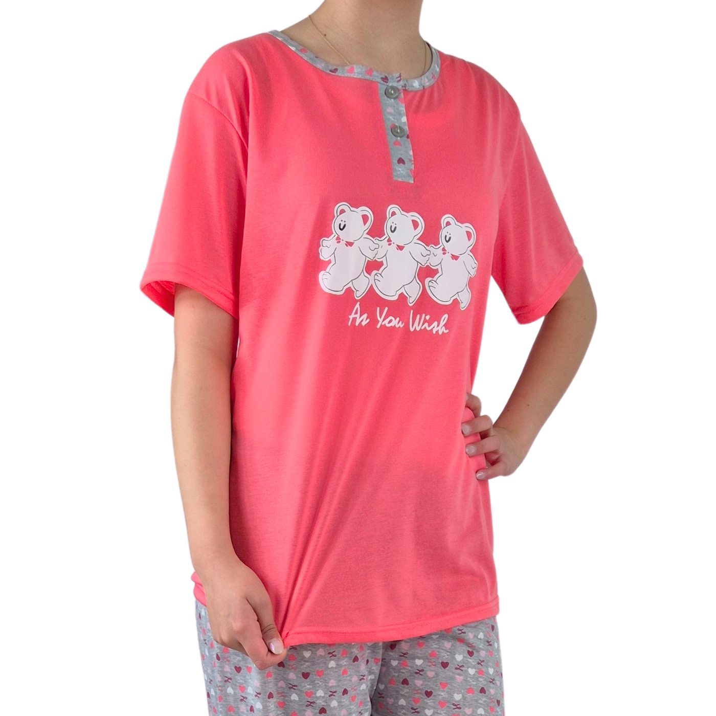 PIJAMA MUJER LIKESHOP VERANO MANGA CORTA Y PANTALON 537 - 3
