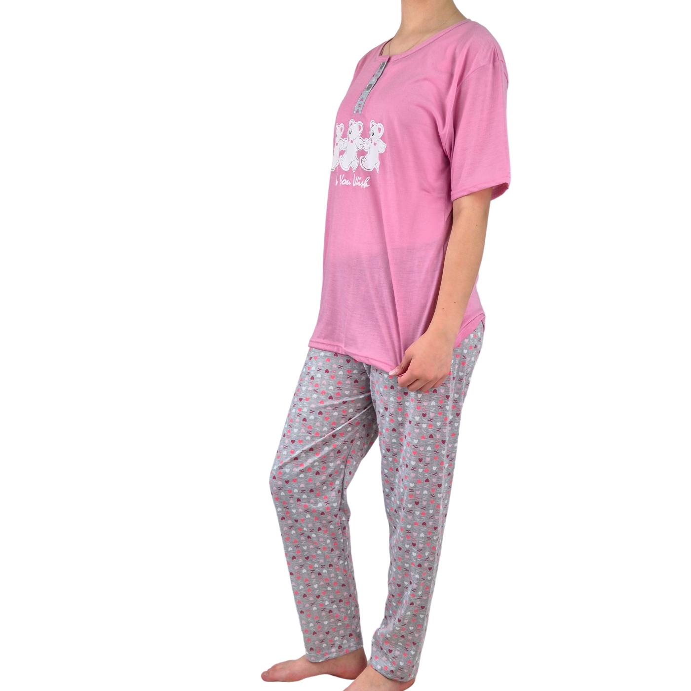 PIJAMA MUJER LIKESHOP VERANO MANGA CORTA Y PANTALON 537 - 3