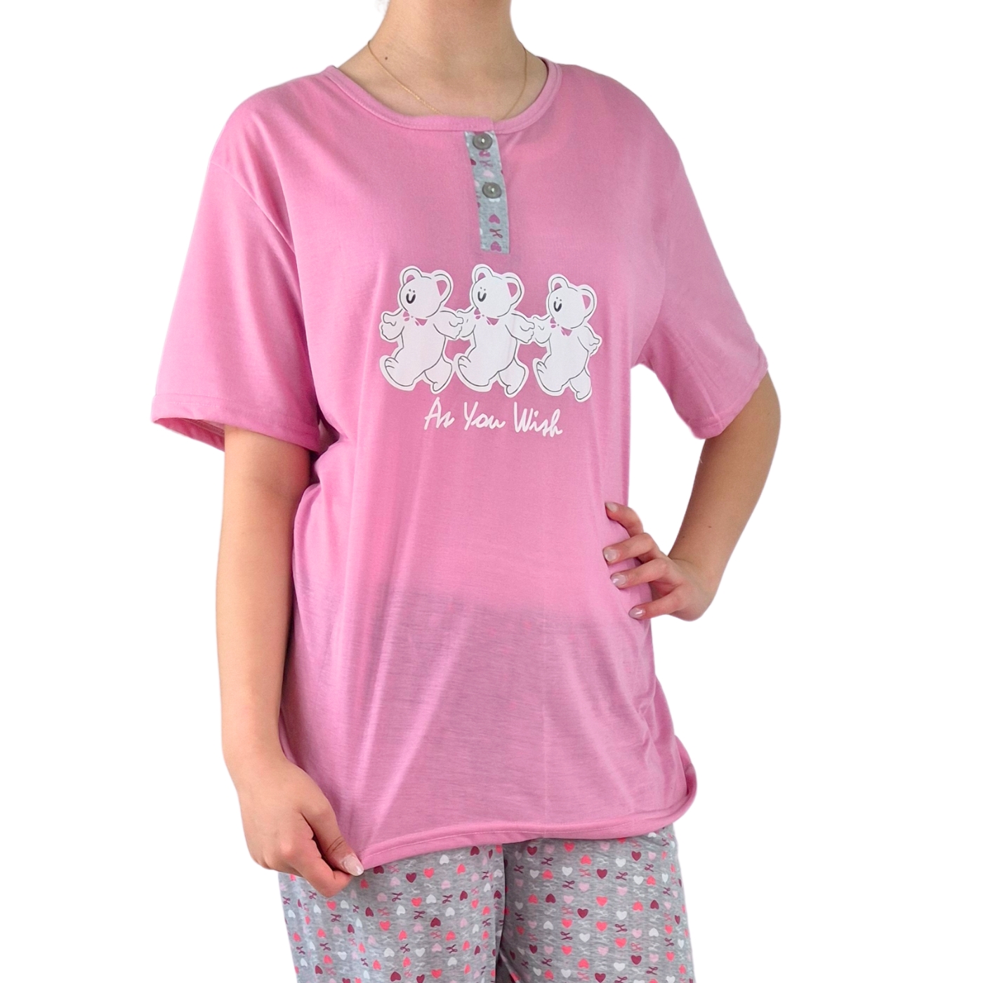 PIJAMA MUJER LIKESHOP VERANO MANGA CORTA Y PANTALON 537 - 4