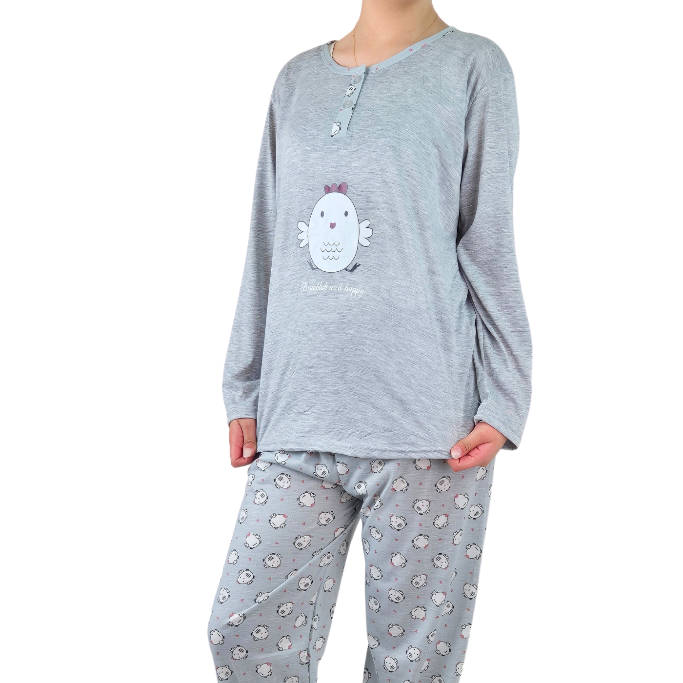 PIJAMA MUJER LIKESHOP VERANO MANGA LARGA Y PANTALON 460 - 2