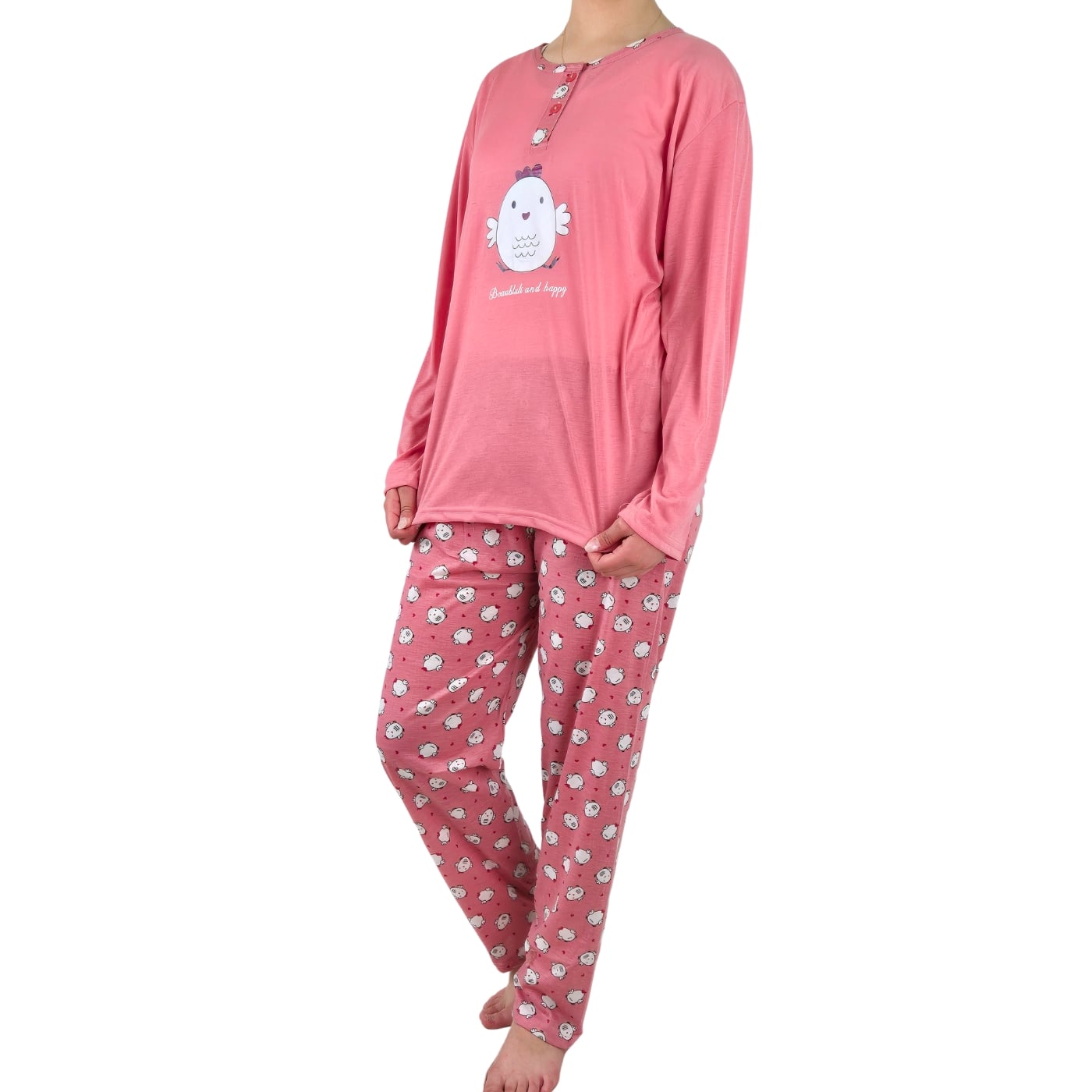 PIJAMA MUJER LIKESHOP VERANO MANGA LARGA Y PANTALON 460 - 2