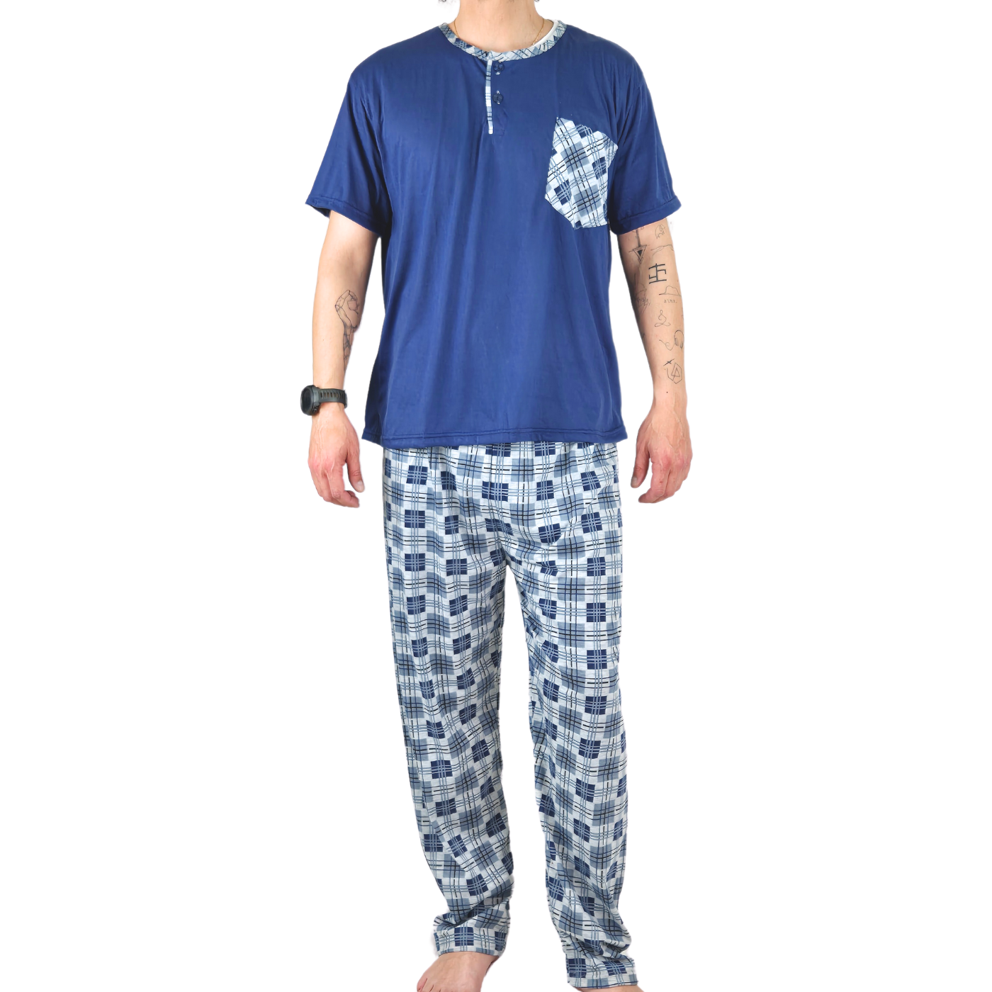 PIJAMA HOMBRE LIKESHOP VERANO POLERA MANGA CORTA 540 - 1