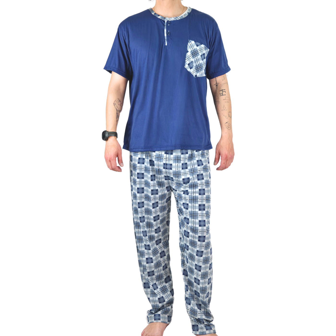 PIJAMA HOMBRE LIKESHOP VERANO POLERA MANGA CORTA 540 - 1