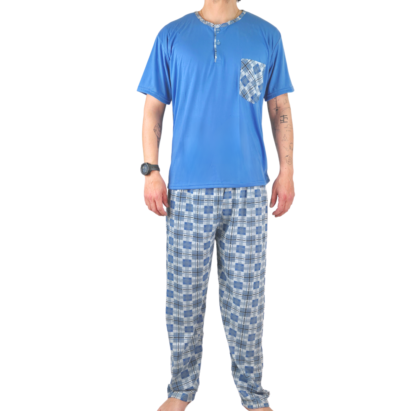 PIJAMA HOMBRE LIKESHOP VERANO POLERA MANGA CORTA 540 - 1
