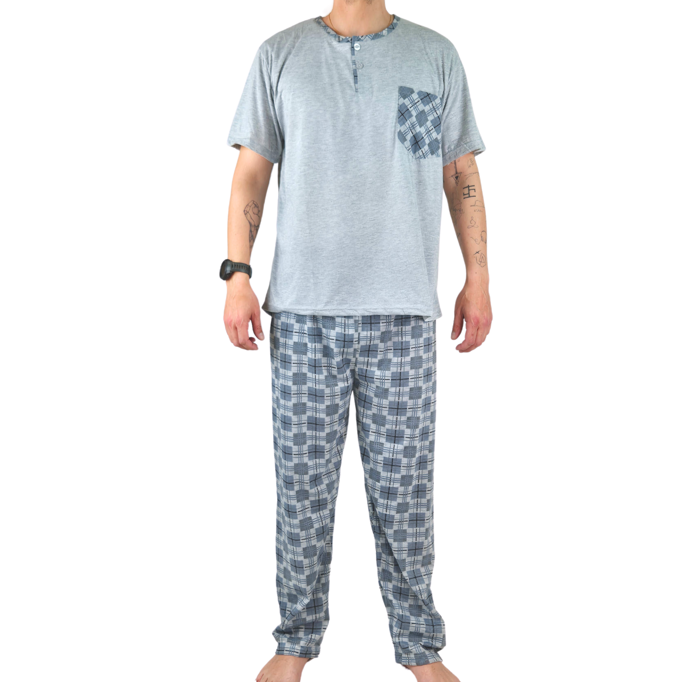 PIJAMA HOMBRE LIKESHOP VERANO POLERA MANGA CORTA 540 - 1