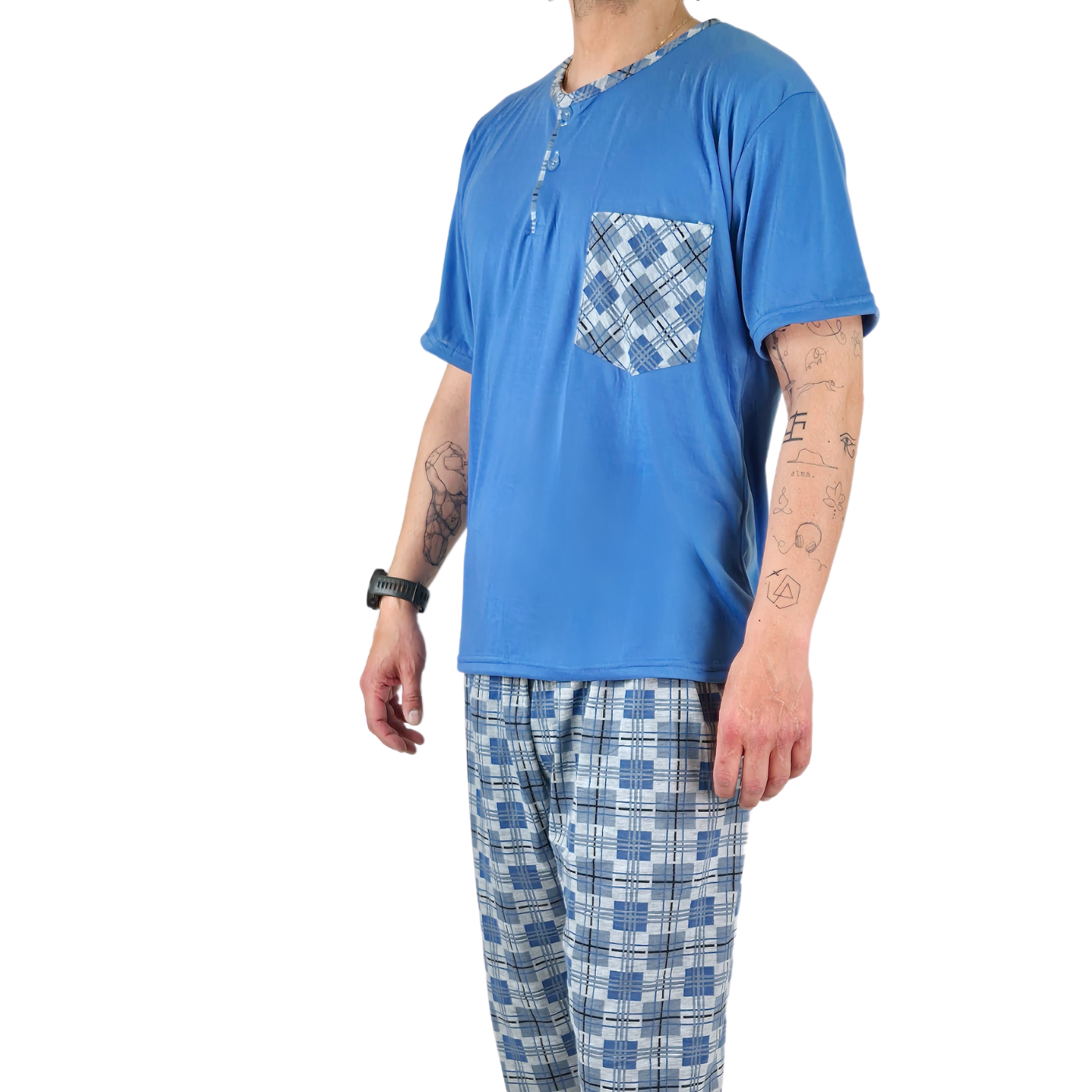 PIJAMA HOMBRE LIKESHOP VERANO POLERA MANGA CORTA 540 - 2