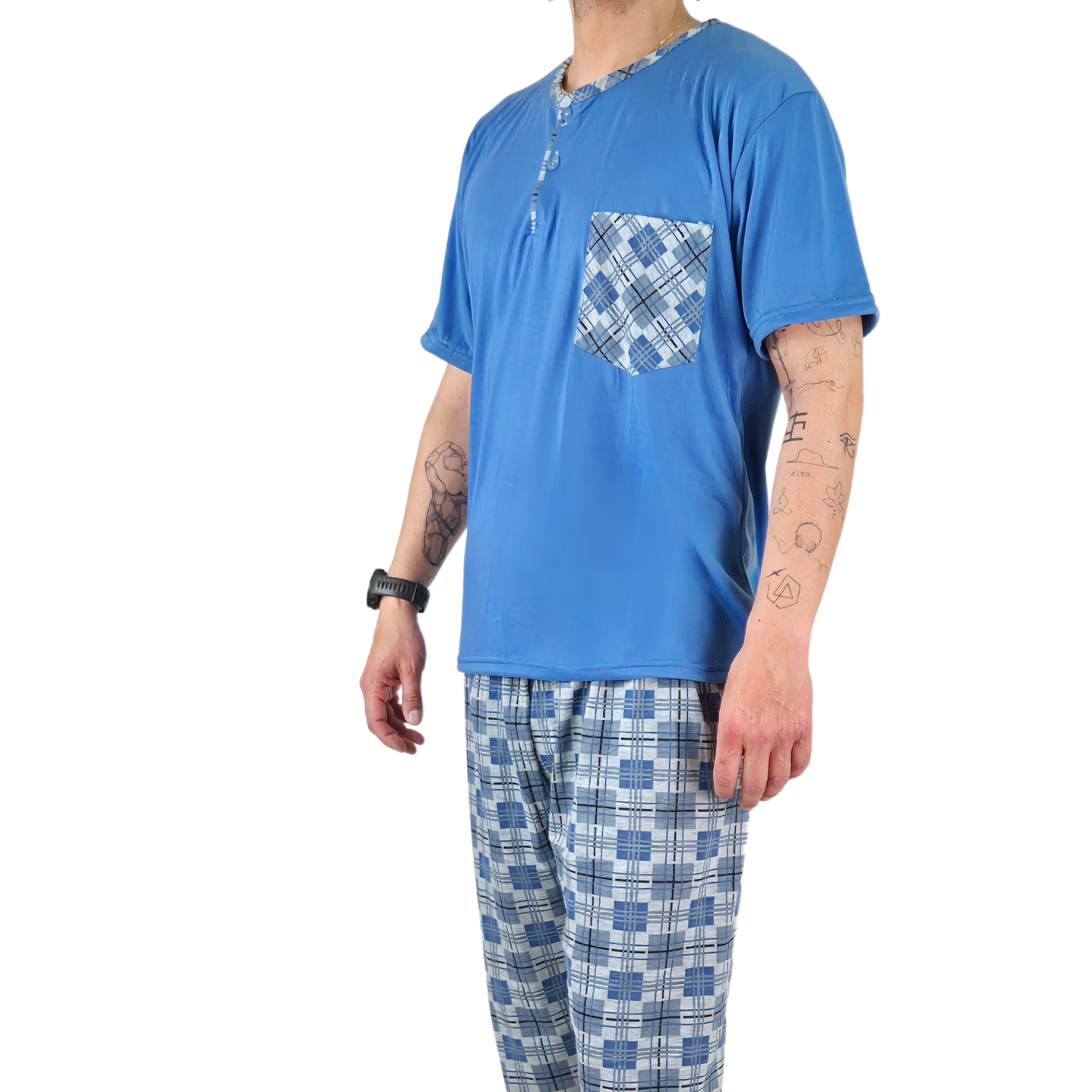 PIJAMA HOMBRE LIKESHOP VERANO POLERA MANGA CORTA 540 - 2