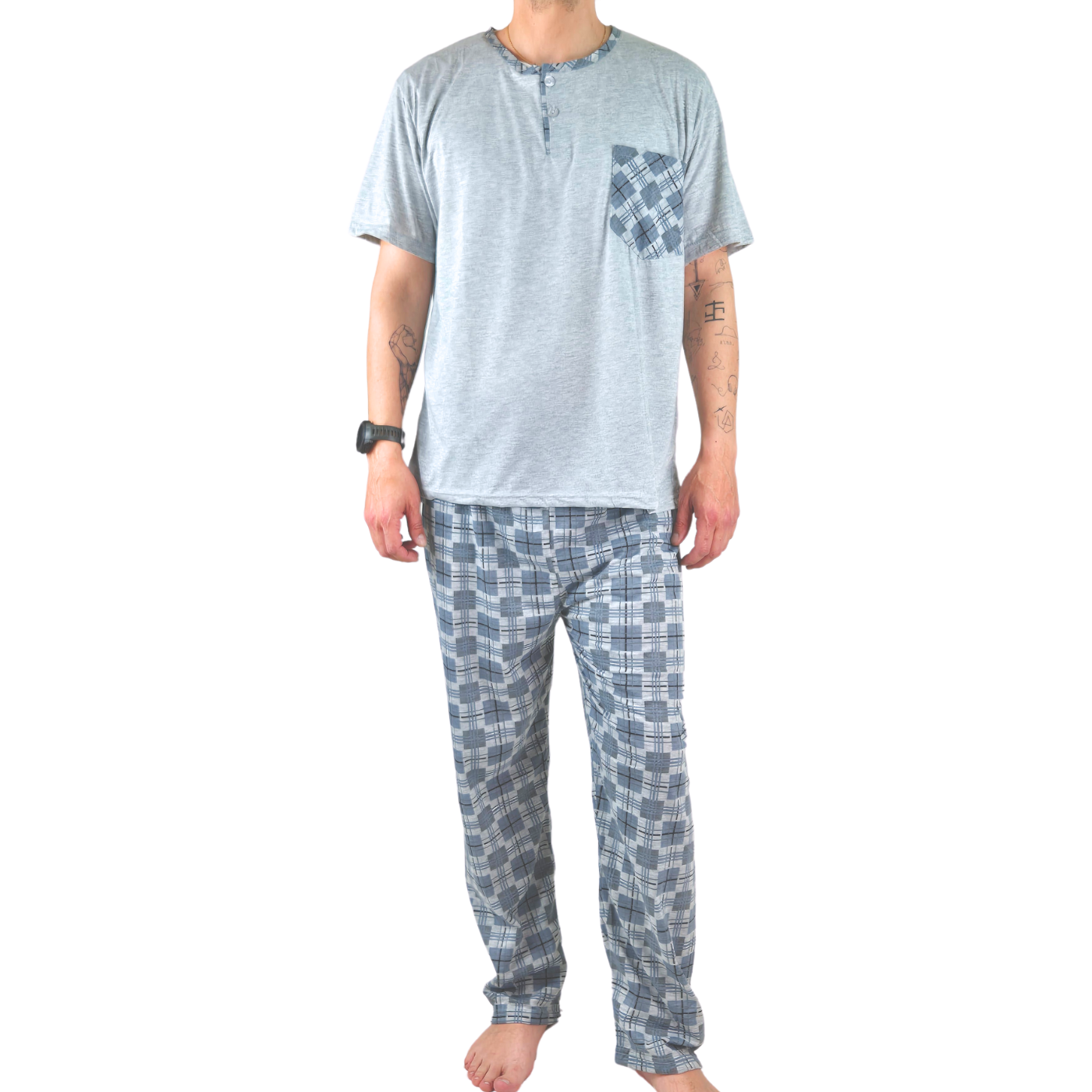 PIJAMA HOMBRE LIKESHOP VERANO POLERA MANGA CORTA 540 - 2