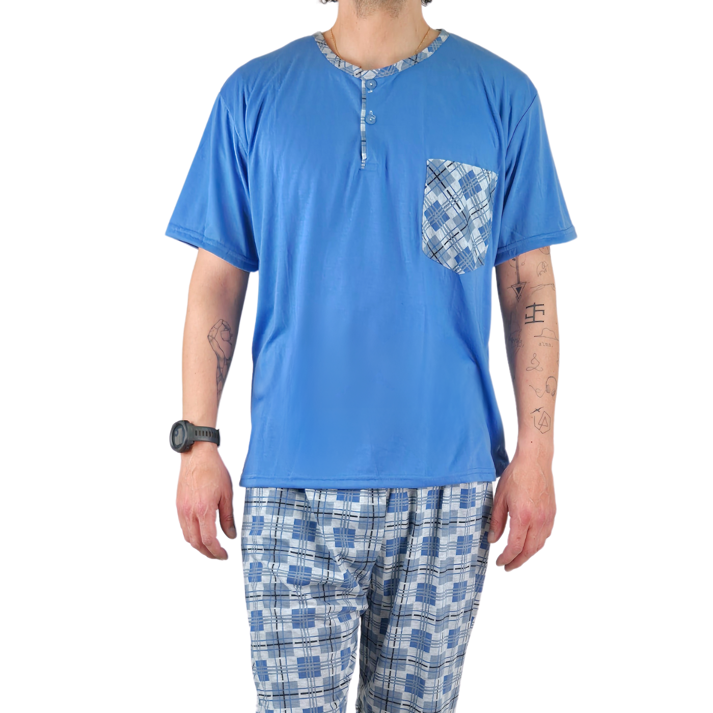 PIJAMA HOMBRE LIKESHOP VERANO POLERA MANGA CORTA 540 - 3