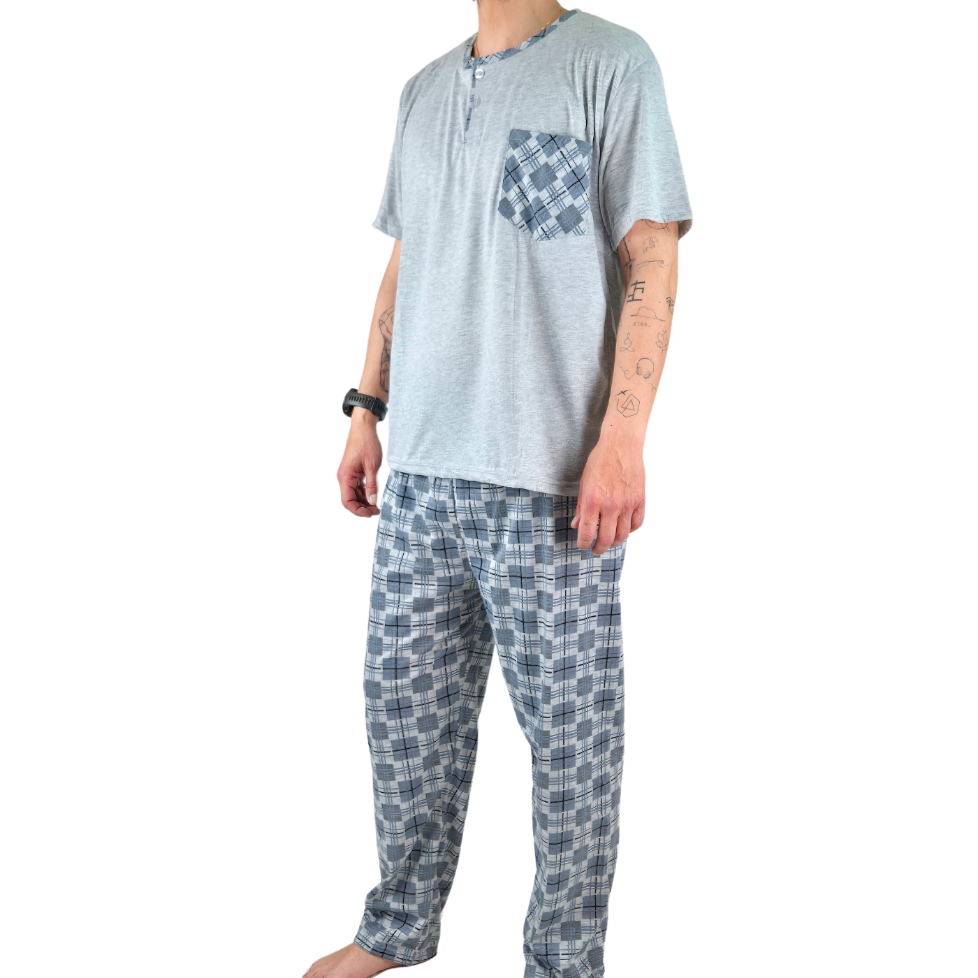 PIJAMA HOMBRE LIKESHOP VERANO POLERA MANGA CORTA 540 - 4