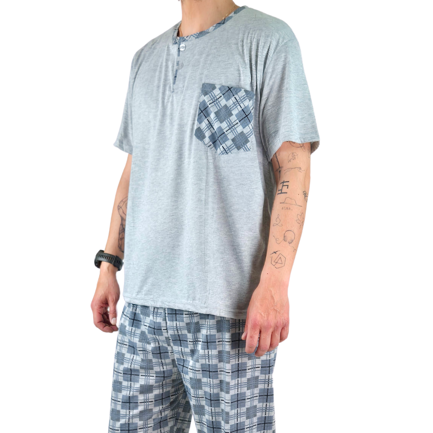 PIJAMA HOMBRE LIKESHOP VERANO POLERA MANGA CORTA 540 - 5