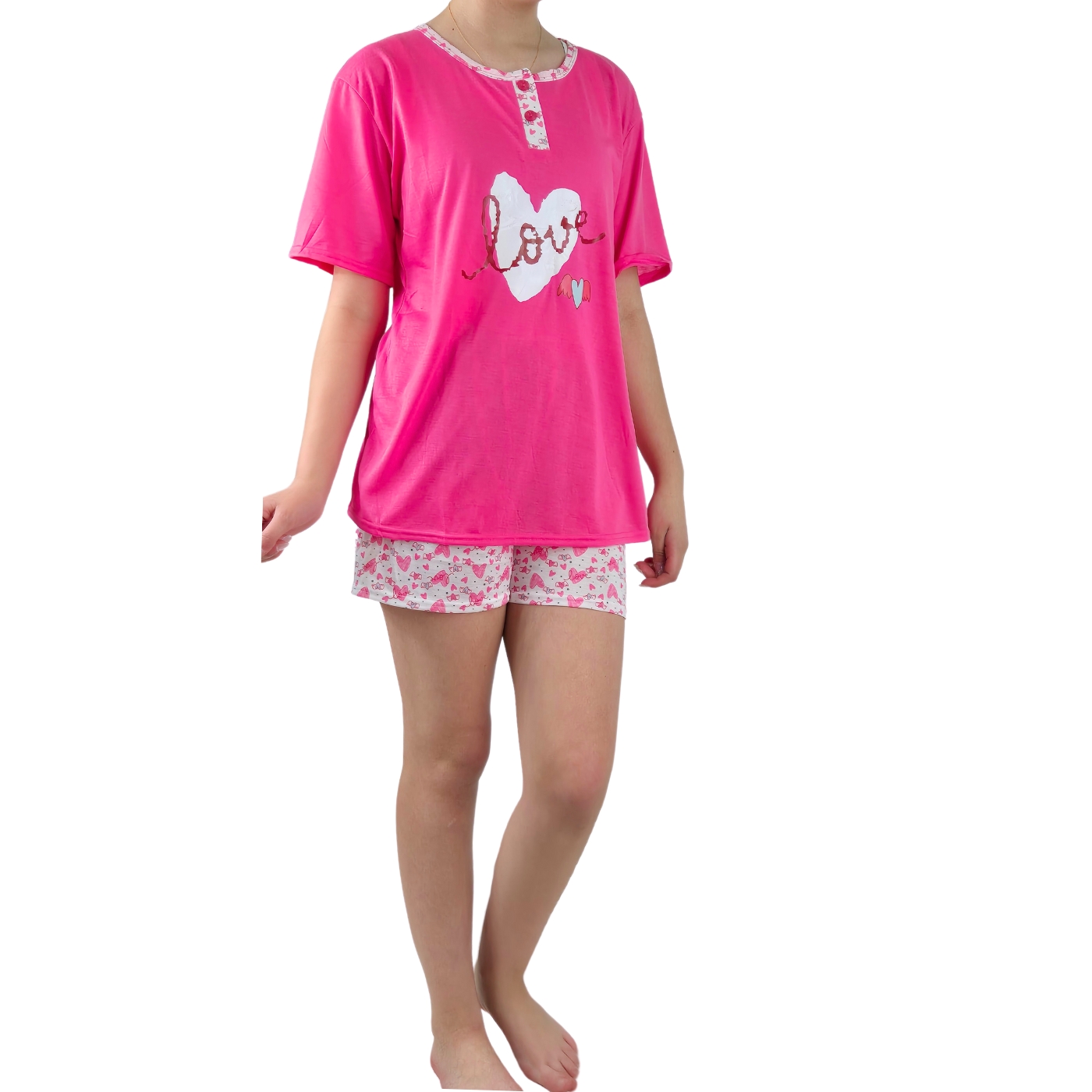 PIJAMA MUJER LIKESHOP VERANO MANGA CORTA Y SHORT 498 - 1