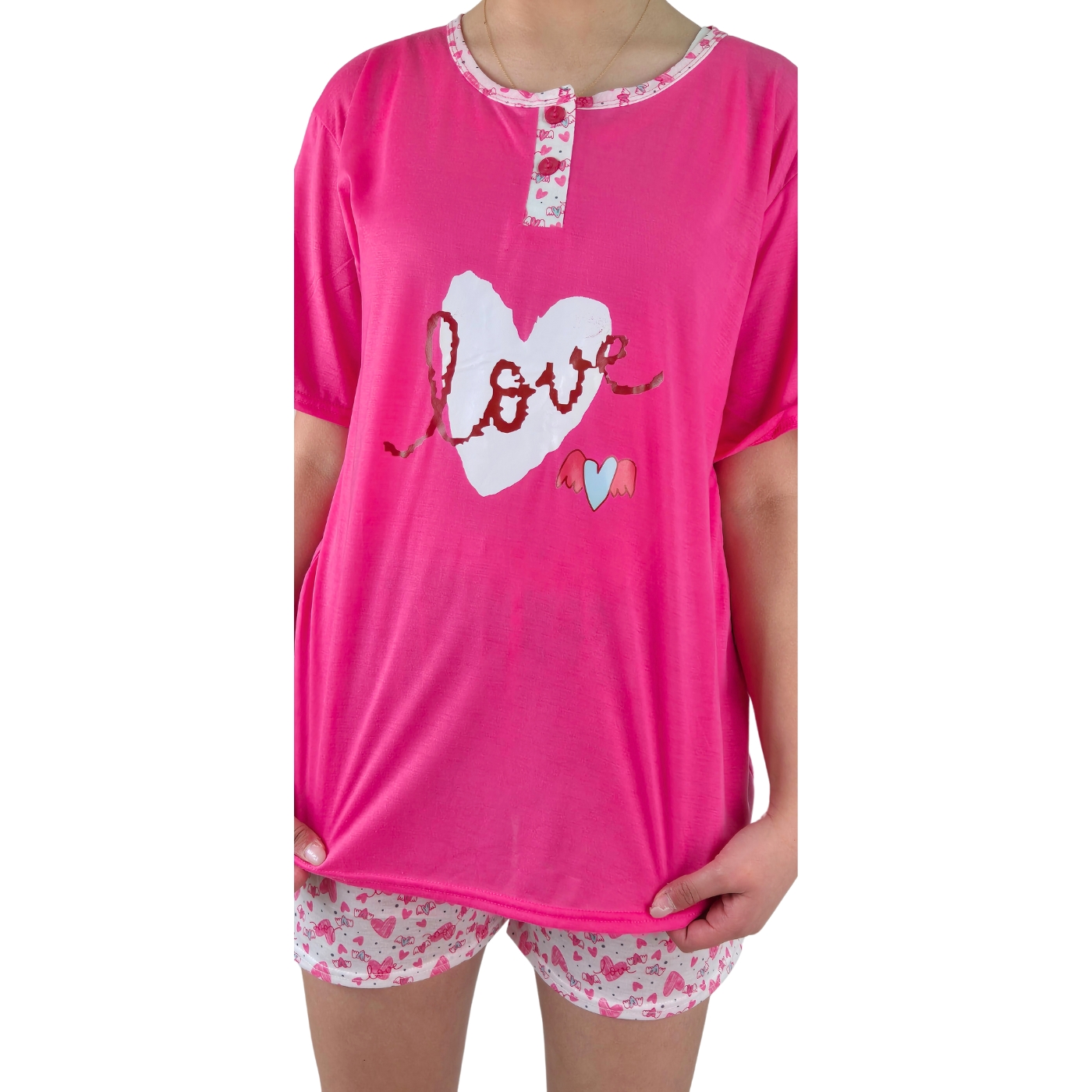 PIJAMA MUJER LIKESHOP VERANO MANGA CORTA Y SHORT 498 - 4