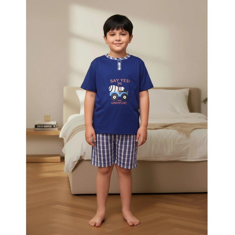 PIJAMA NIÑO LIKESHOP VERANO SHORT Y POLERA DISEÑOS 351 - 1