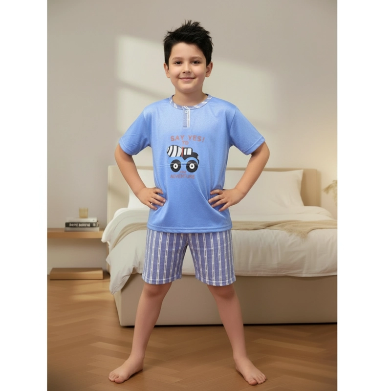 PIJAMA NIÑO LIKESHOP VERANO SHORT Y POLERA DISEÑOS 351 - 2