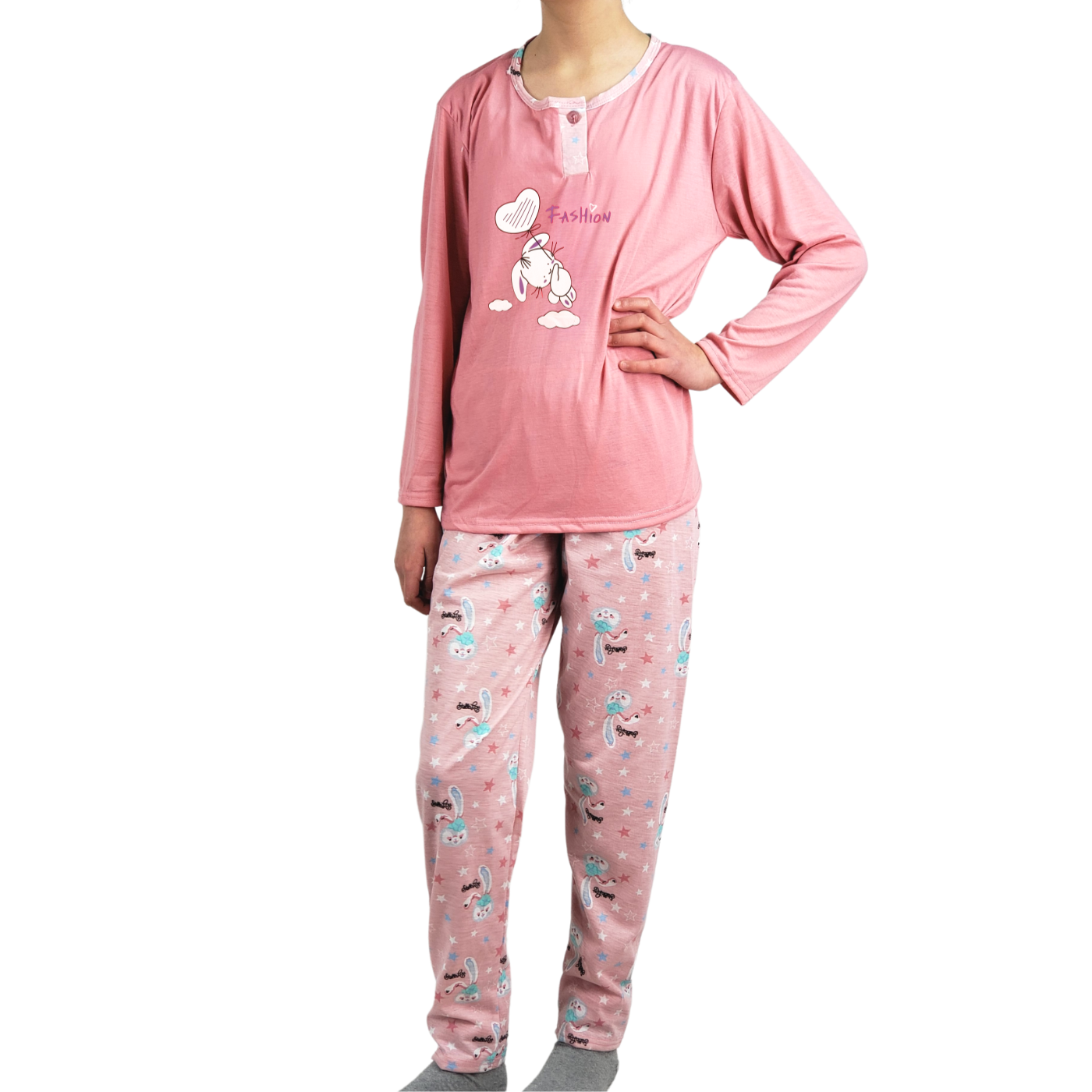 PIJAMA NIÑA LIKESHOP VERANO MANGA LARGA 406 - 1