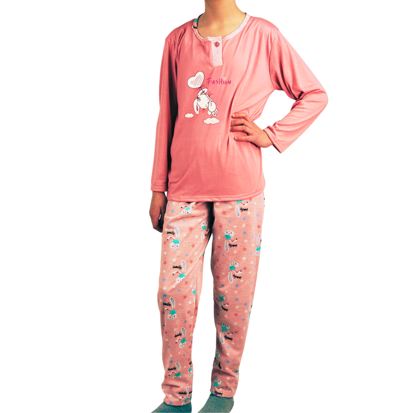 PIJAMA NIÑA LIKESHOP VERANO MANGA LARGA 406 - 1