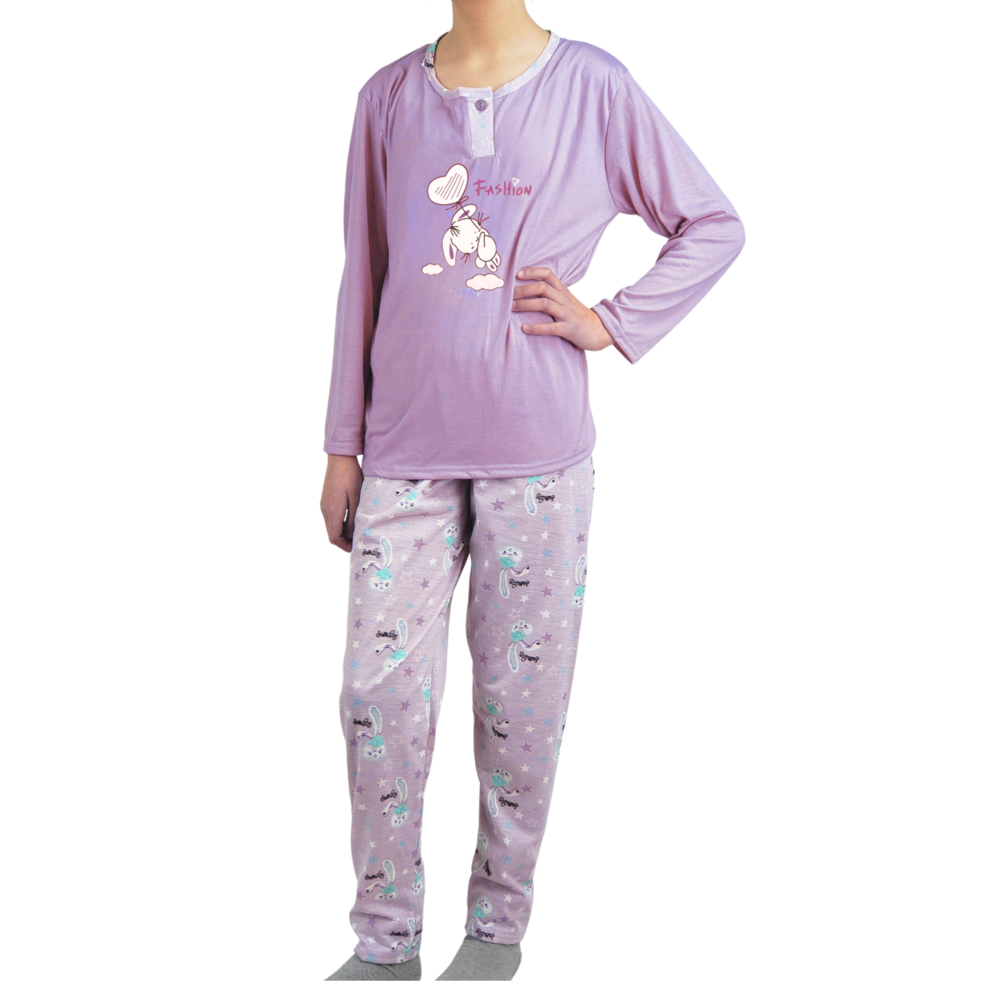 PIJAMA NIÑA LIKESHOP VERANO MANGA LARGA 406 - 1