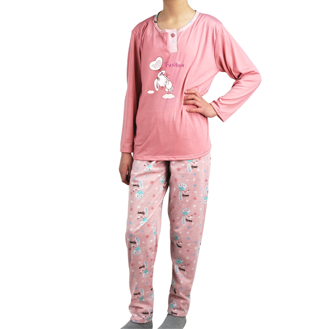 PIJAMA NIÑA LIKESHOP VERANO MANGA LARGA 406 - 1