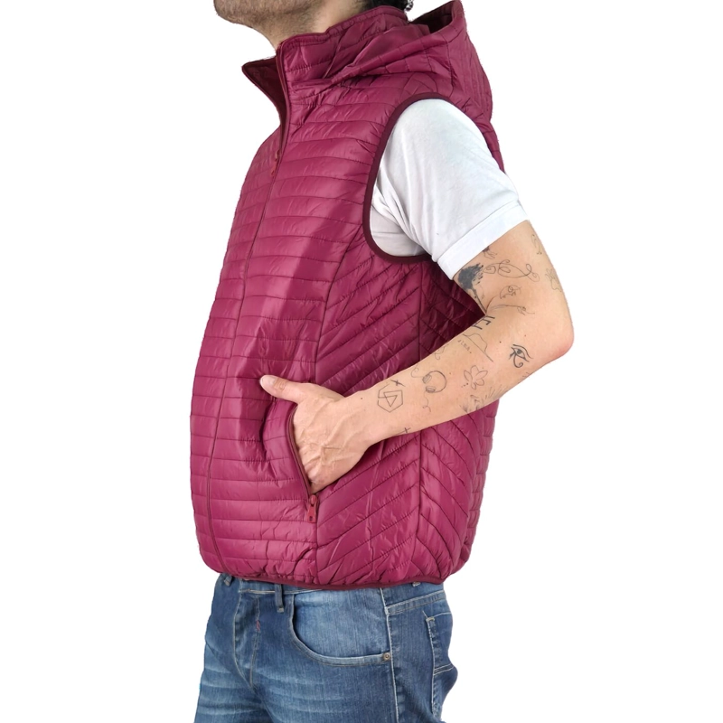PARKA SIN MANGAS HOMBRE CHAQUETA PREMIUM EXCELENTE CALIDAD H72 - 3