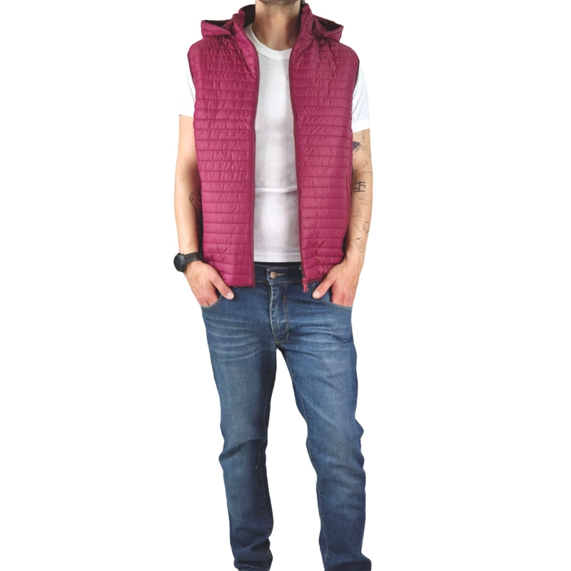 PARKA SIN MANGAS HOMBRE CHAQUETA PREMIUM EXCELENTE CALIDAD H72 - 4
