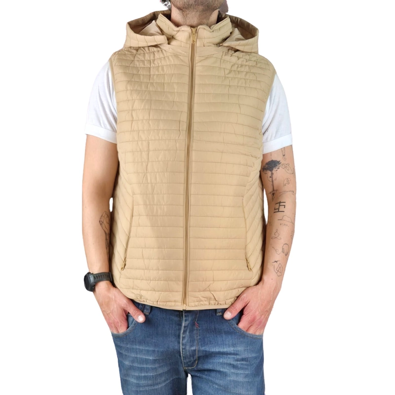 PARKA SIN MANGAS HOMBRE CHAQUETA PREMIUM EXCELENTE CALIDAD H72 - 5