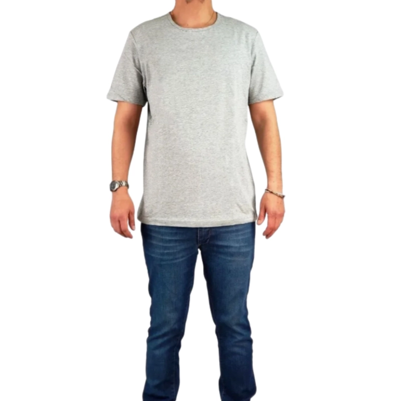 POLERA MANGA CORTA ALGODON HOMBRE LISA BASIC - 3